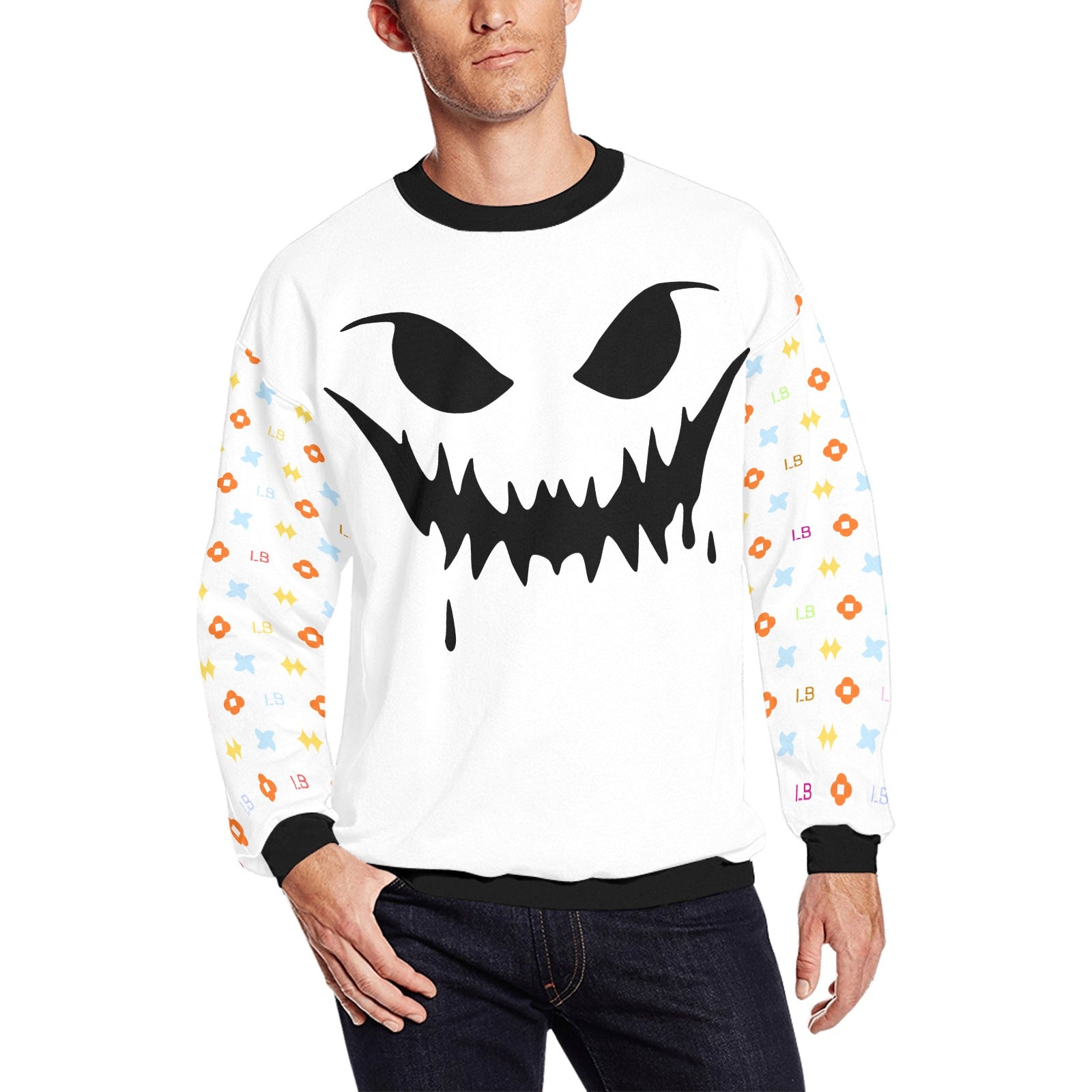 LauBelle Mens Plush Fuzzy Fleece Thermal Sweatshirt