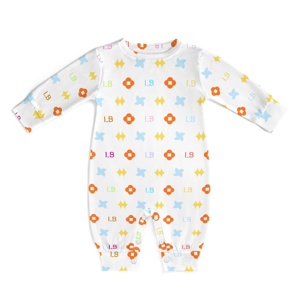 LauBelle Baby Soft Combed Cotton Long-Sleeve Bodysuit