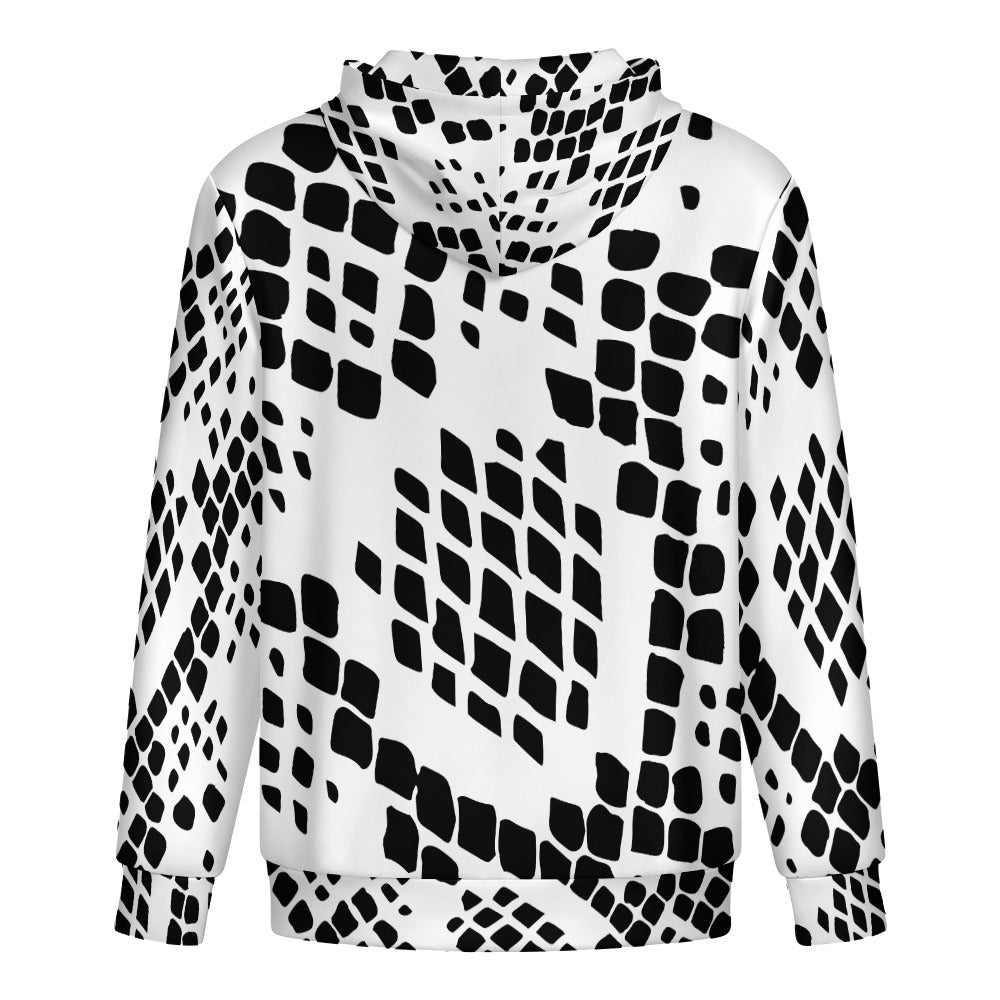 LauBelle Mens Athletic Full-Zip Hoodie with Side Pockets