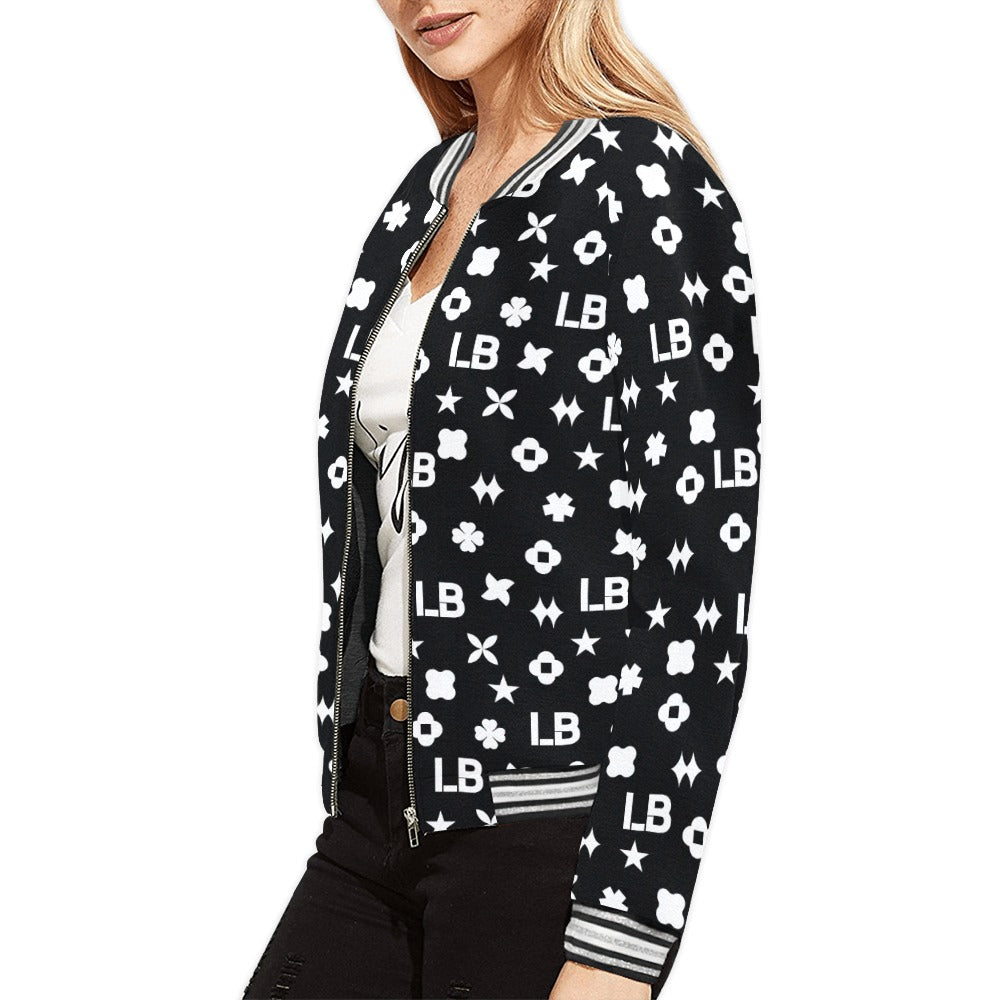 Women's Horizontal Stripes Jacket (Model H21) - LauBelle Brand