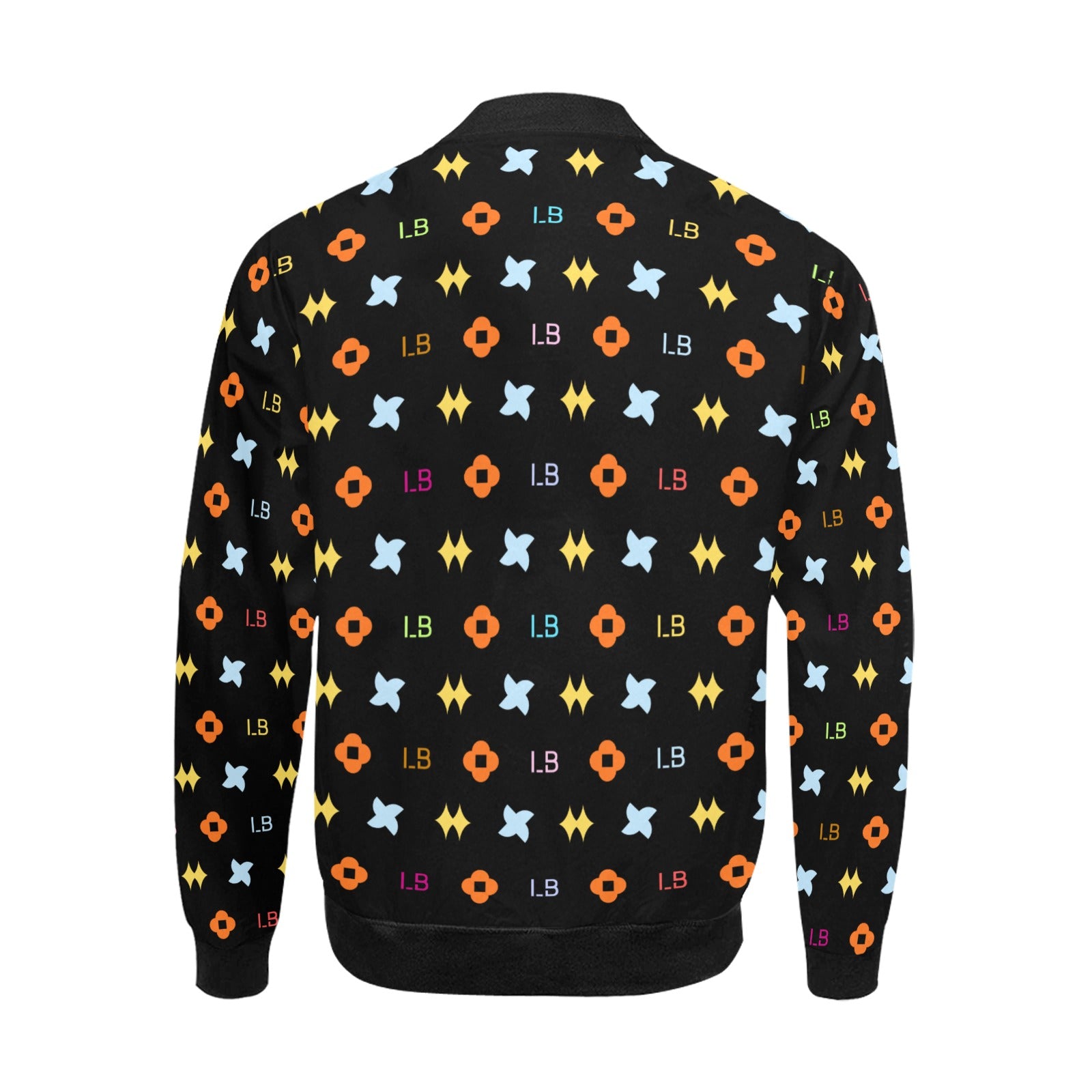 LauBelle Mens Heavyweight Zip-Up Bomber Jacket