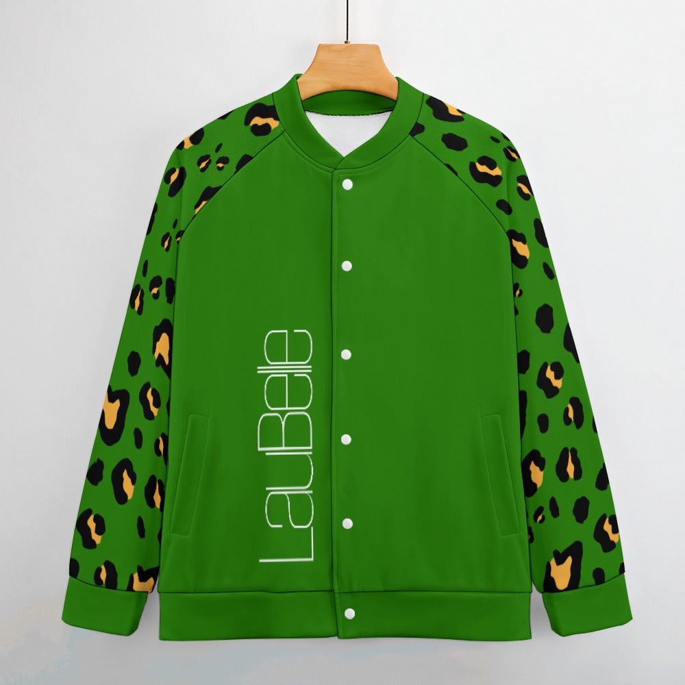 LauBelle Mens Classic Varsity Baseball Jacket Snap Button