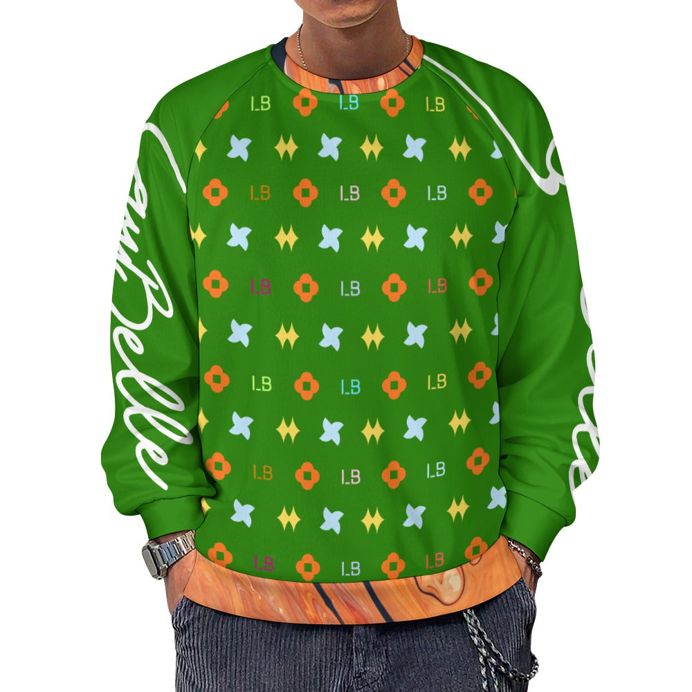 LauBelle Mens Classic Air-Layer Crewneck Sweatshirt