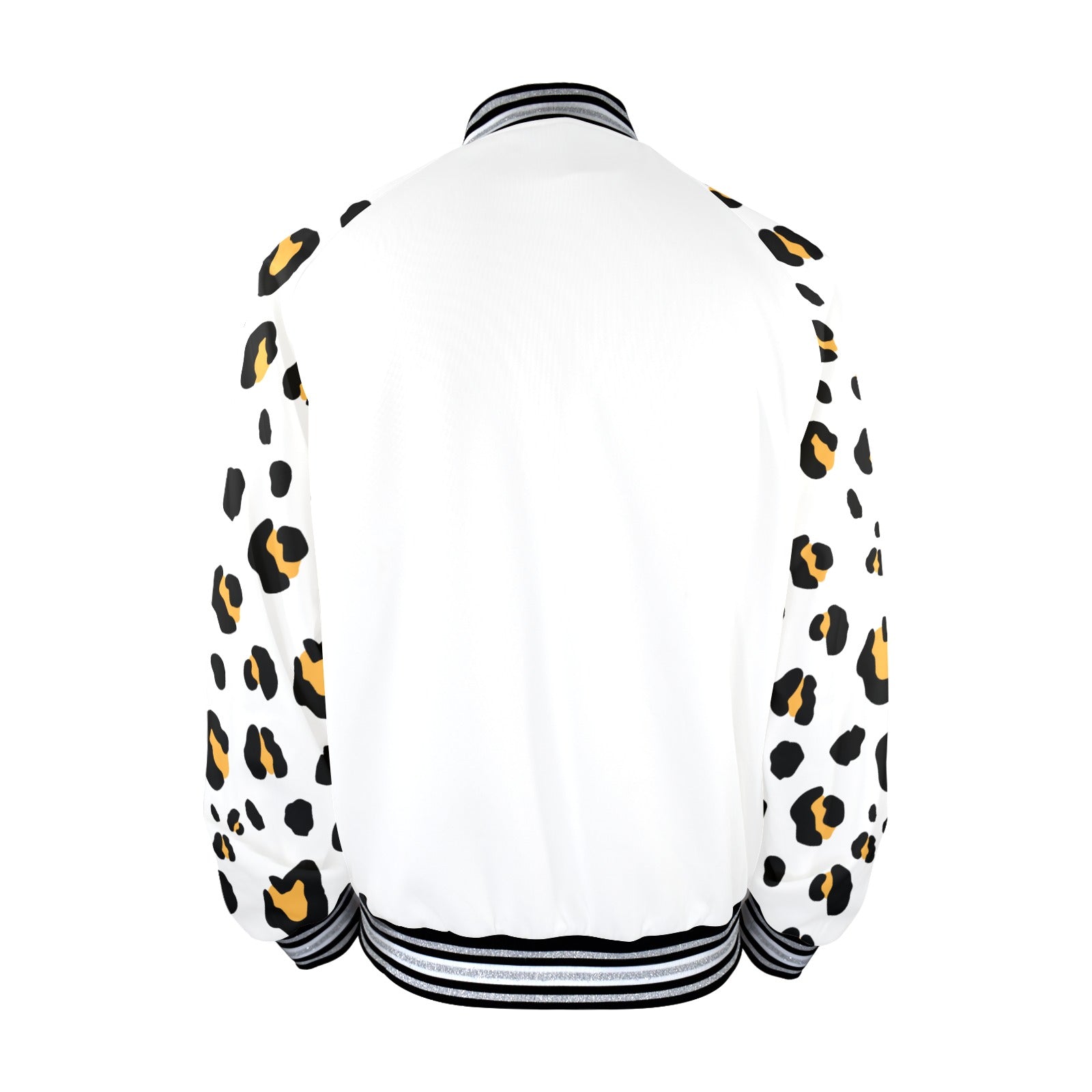 LauBelle Mens Sporty Striped-Trim Metal-Zip Bomber Jacket
