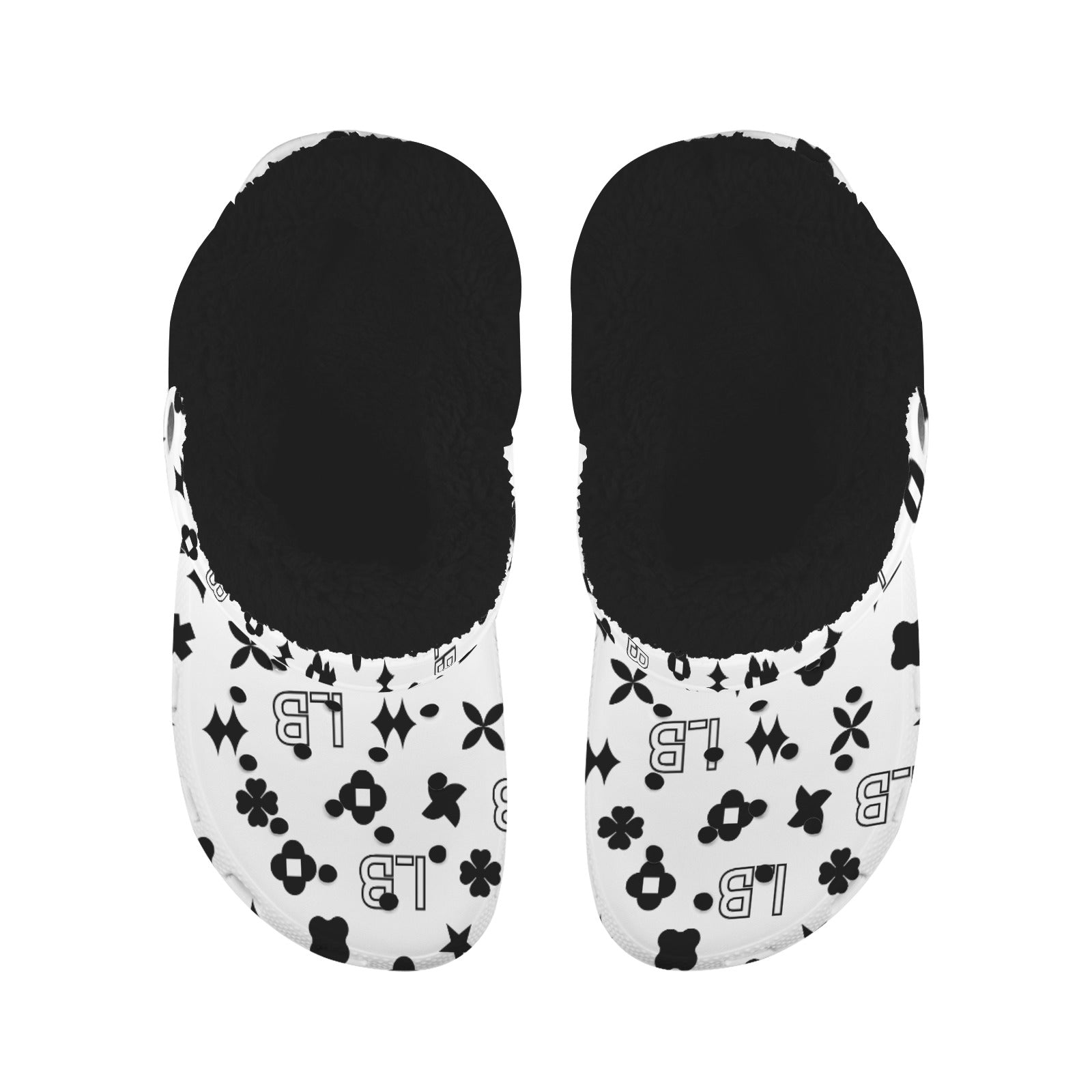 Custom Print Fleece Lined Adults Clogs - LauBelle Brand