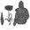 LauBelle Mens All-Over Graphic Print Heavyweight Hoodie