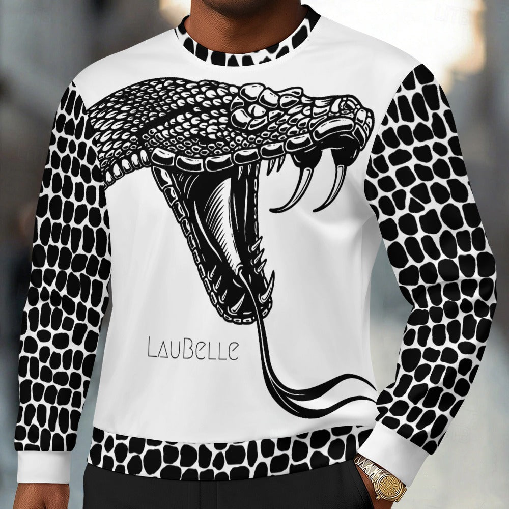 LauBelle Designer Crewneck Sweatshirt - Snake, Logo & Pattern Collection
