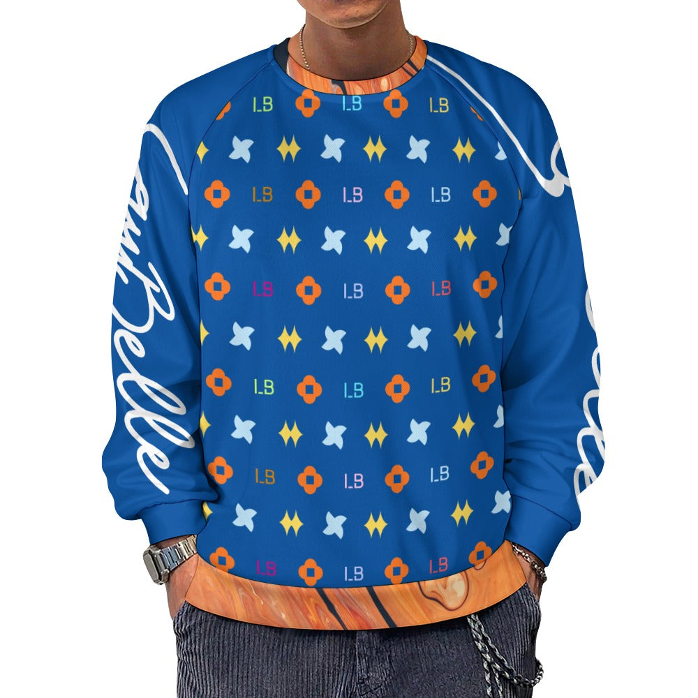 LauBelle Mens Classic Air-Layer Crewneck Sweatshirt