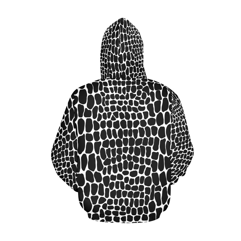 LauBelle Mens All-Over Graphic Print Heavyweight Hoodie