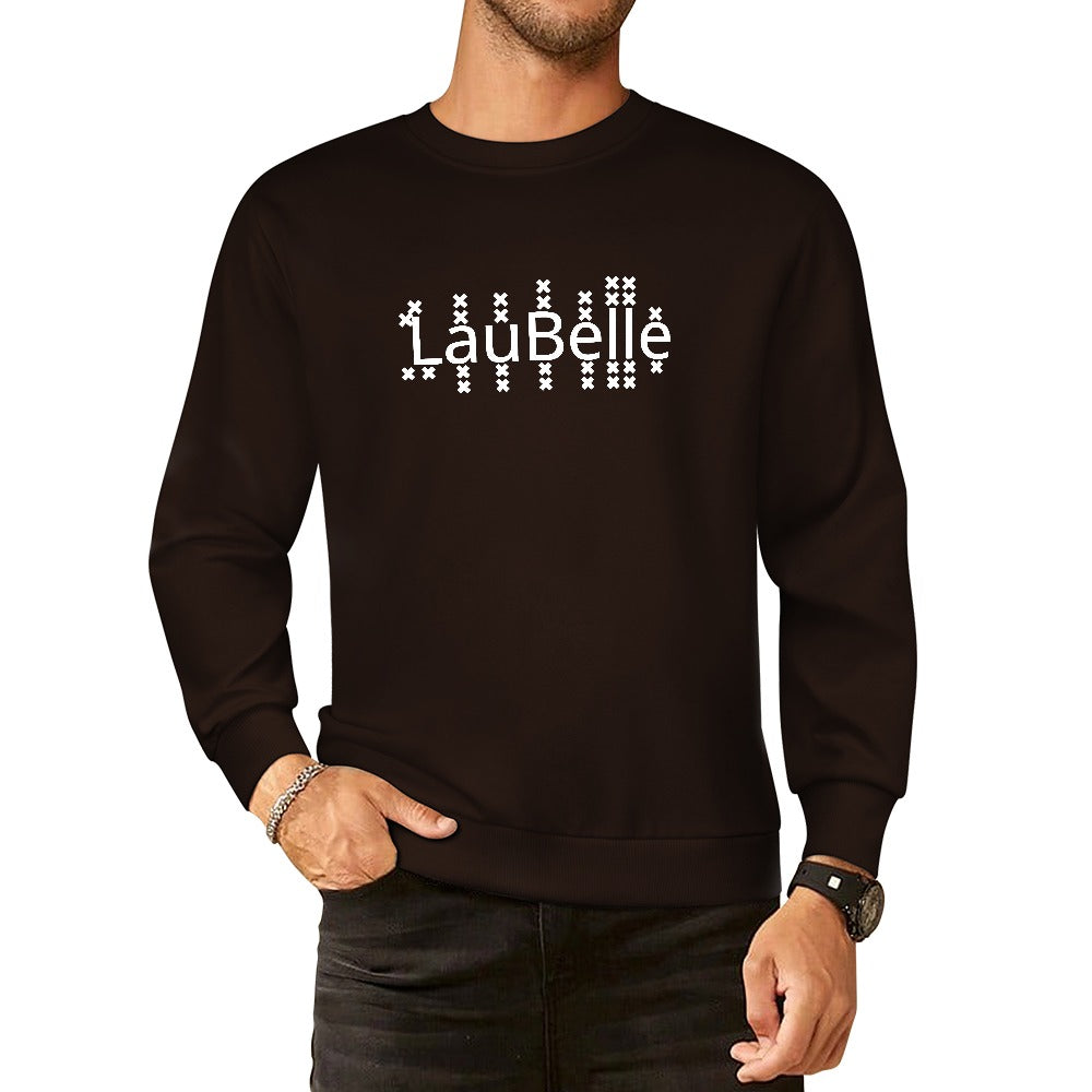 LauBelle Pure Cotton Front-Graphic Pullover Sweatshirt