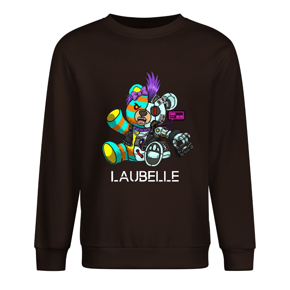LauBelle Pure Cotton Front-Graphic Pullover Sweatshirt
