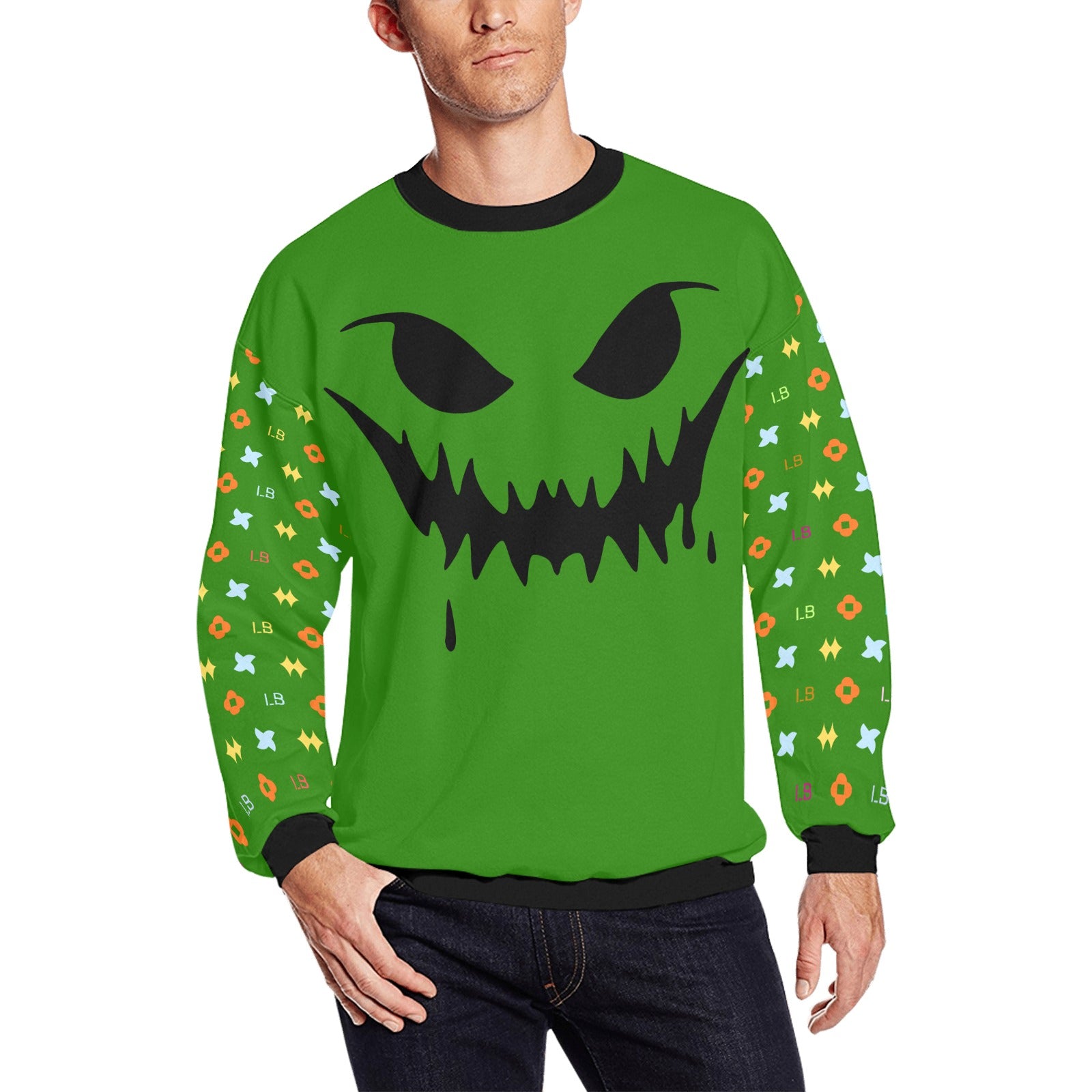 LauBelle Mens Plush Fuzzy Fleece Thermal Sweatshirt