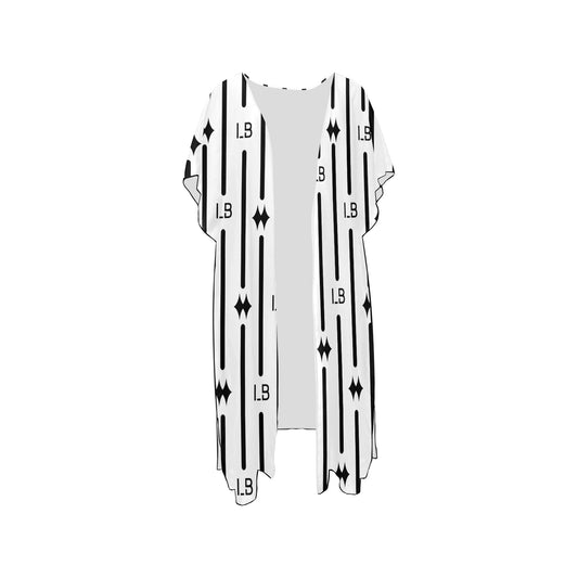 Mid-Length Side Slits Chiffon Cover Up (H50) - LauBelle Brand