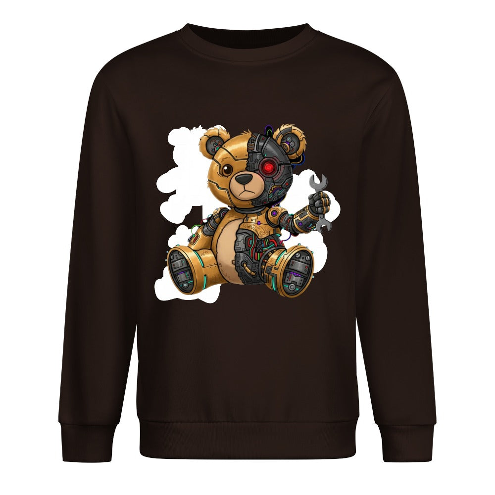 LauBelle Pure Cotton Front-Graphic Pullover Sweatshirt