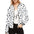 Women's Horizontal Stripes Jacket (Model H21) - LauBelle Brand