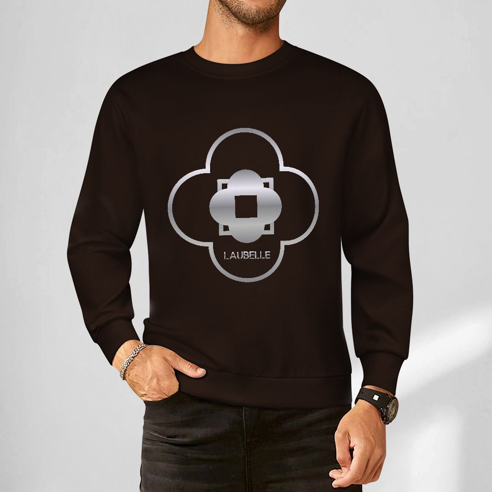 LauBelle Pure Cotton Front-Graphic Pullover Sweatshirt