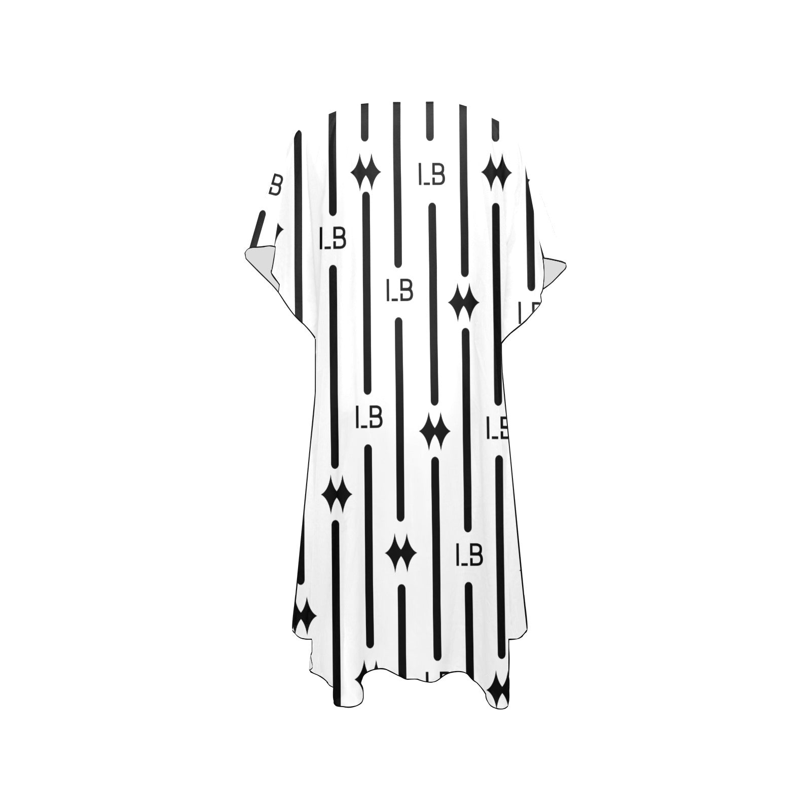 Mid-Length Side Slits Chiffon Cover Up (H50) - LauBelle Brand