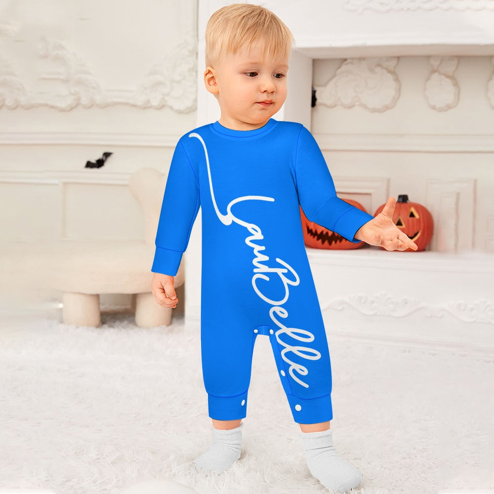 LauBelle Baby Soft Combed Cotton Long-Sleeve Bodysuit