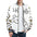 LauBelle Mens Sporty Striped-Trim Metal-Zip Bomber Jacket