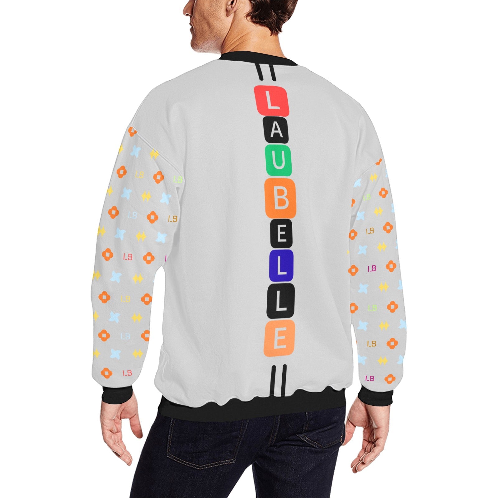 LauBelle Mens Plush Fuzzy Fleece Thermal Sweatshirt