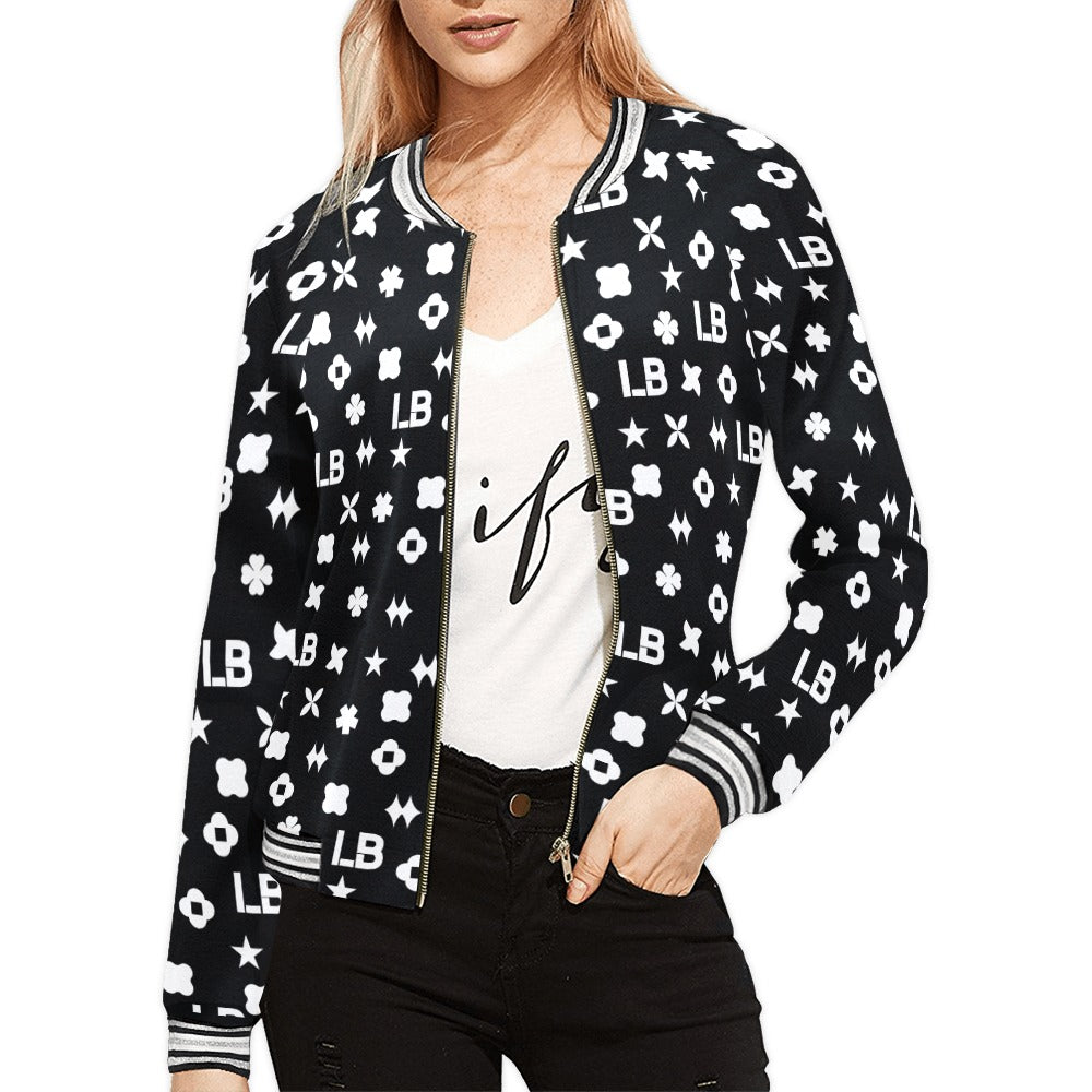 Women's Horizontal Stripes Jacket (Model H21) - LauBelle Brand
