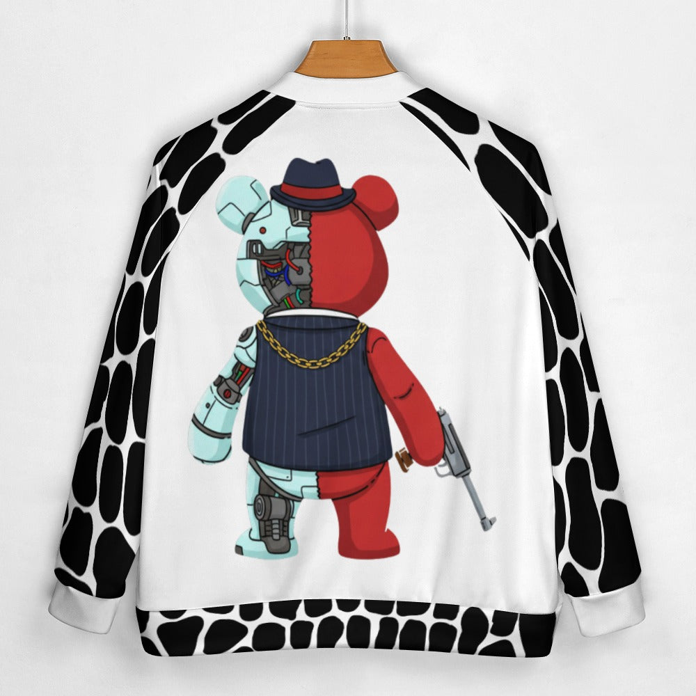 LauBelle Mens Classic Varsity Baseball Jacket Snap Button