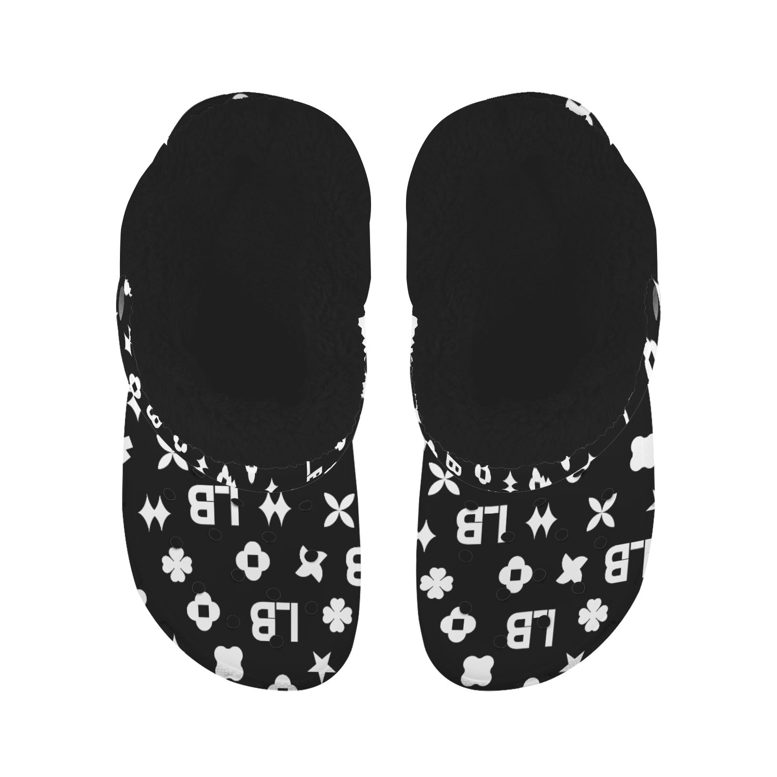 Custom Print Fleece Lined Adults Clogs - LauBelle Brand