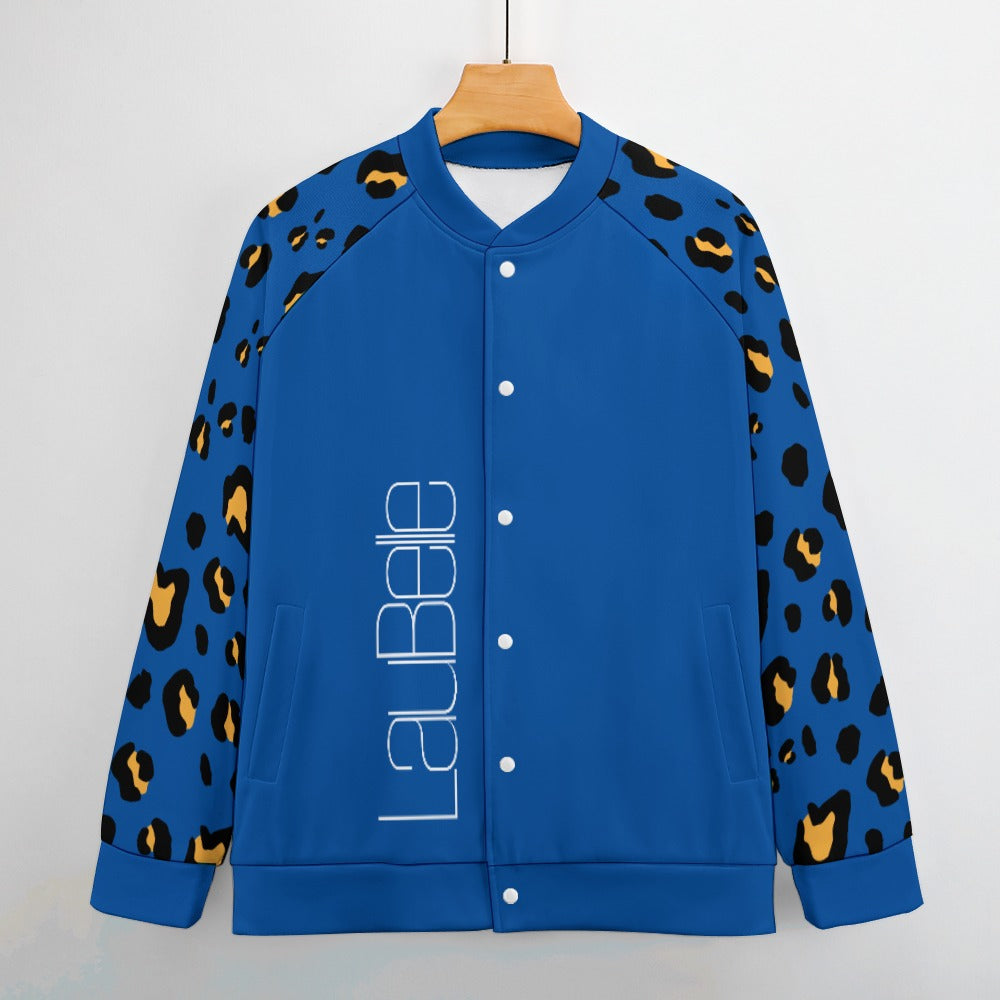 LauBelle Mens Classic Varsity Baseball Jacket Snap Button