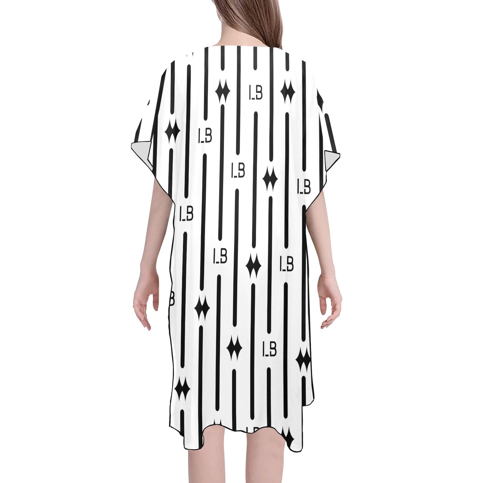 Mid-Length Side Slits Chiffon Cover Up (H50) - LauBelle Brand