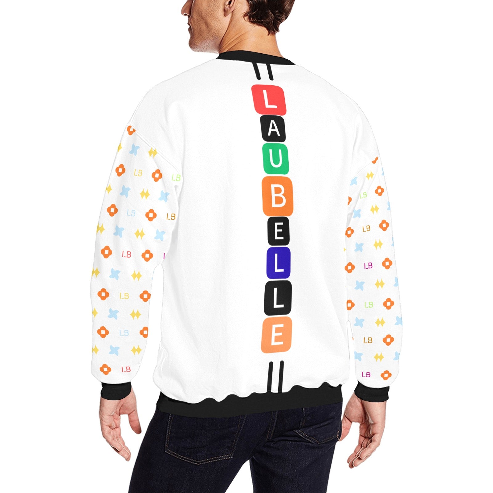 LauBelle Mens Plush Fuzzy Fleece Thermal Sweatshirt