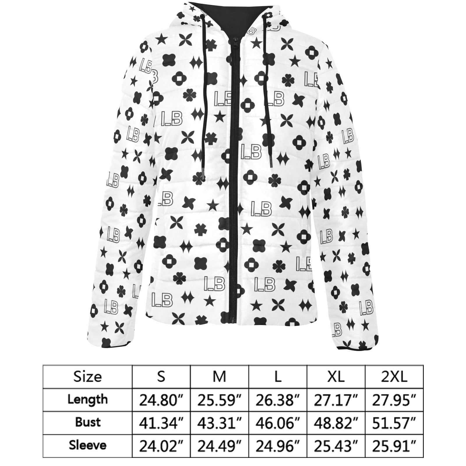 Women's Padded Hooded Jacket (H46) - LauBelle Brand