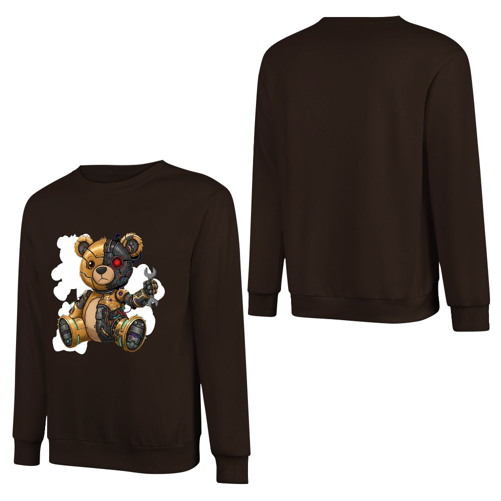 LauBelle Pure Cotton Front-Graphic Pullover Sweatshirt
