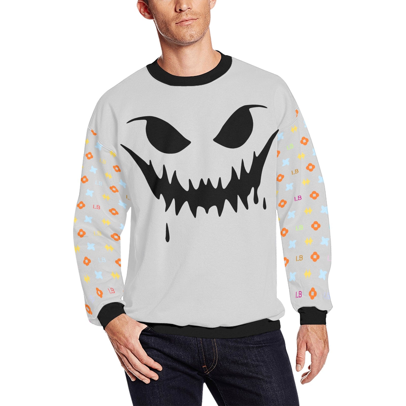 LauBelle Mens Plush Fuzzy Fleece Thermal Sweatshirt