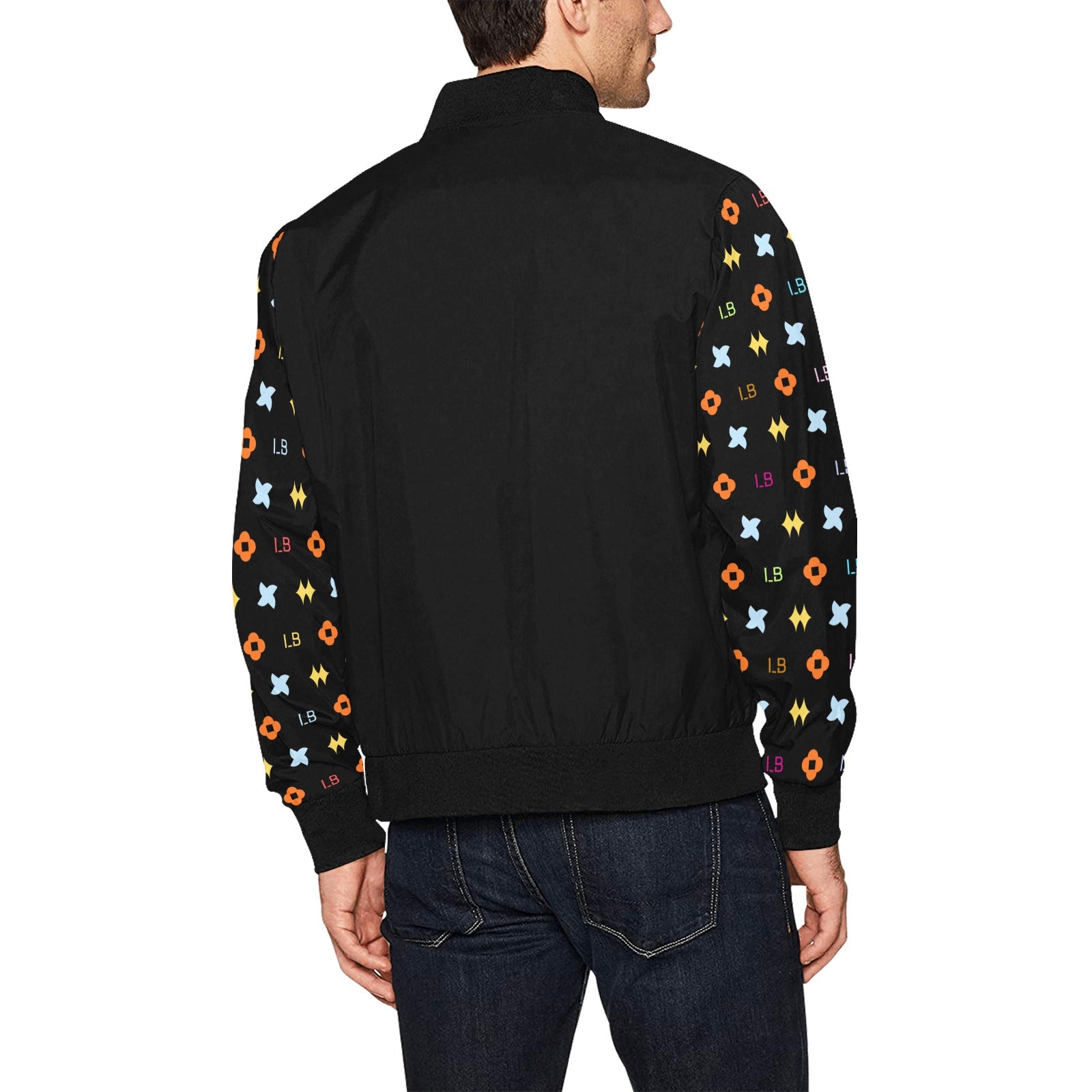 LauBelle Mens Heavyweight Zip-Up Bomber Jacket