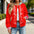LauBelle Sport Athletic Hooded Baseball Varsity Jacket for her