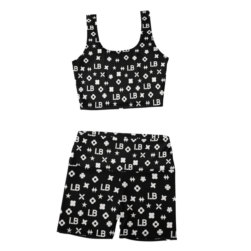 LauBelle - Thread Gym Vest Set - Black and White - LauBelle Brand