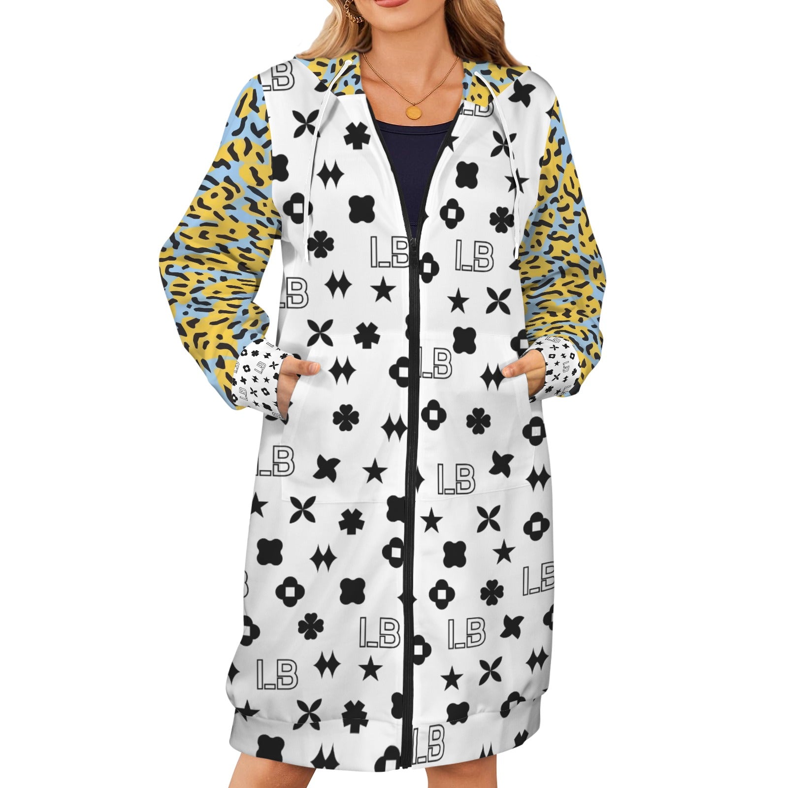 LauBelle - Women's Long Hooded Coat (H72) - LauBelle Brand