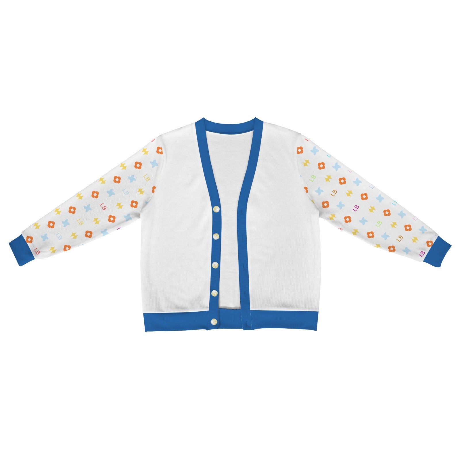 LauBelle Mens Tailored V-Neck Button-Up Cardigan