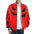 LauBelle Mens Sporty Striped-Trim Metal-Zip Bomber Jacket