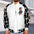 LauBelle Mens Classic Varsity Baseball Jacket Snap Button