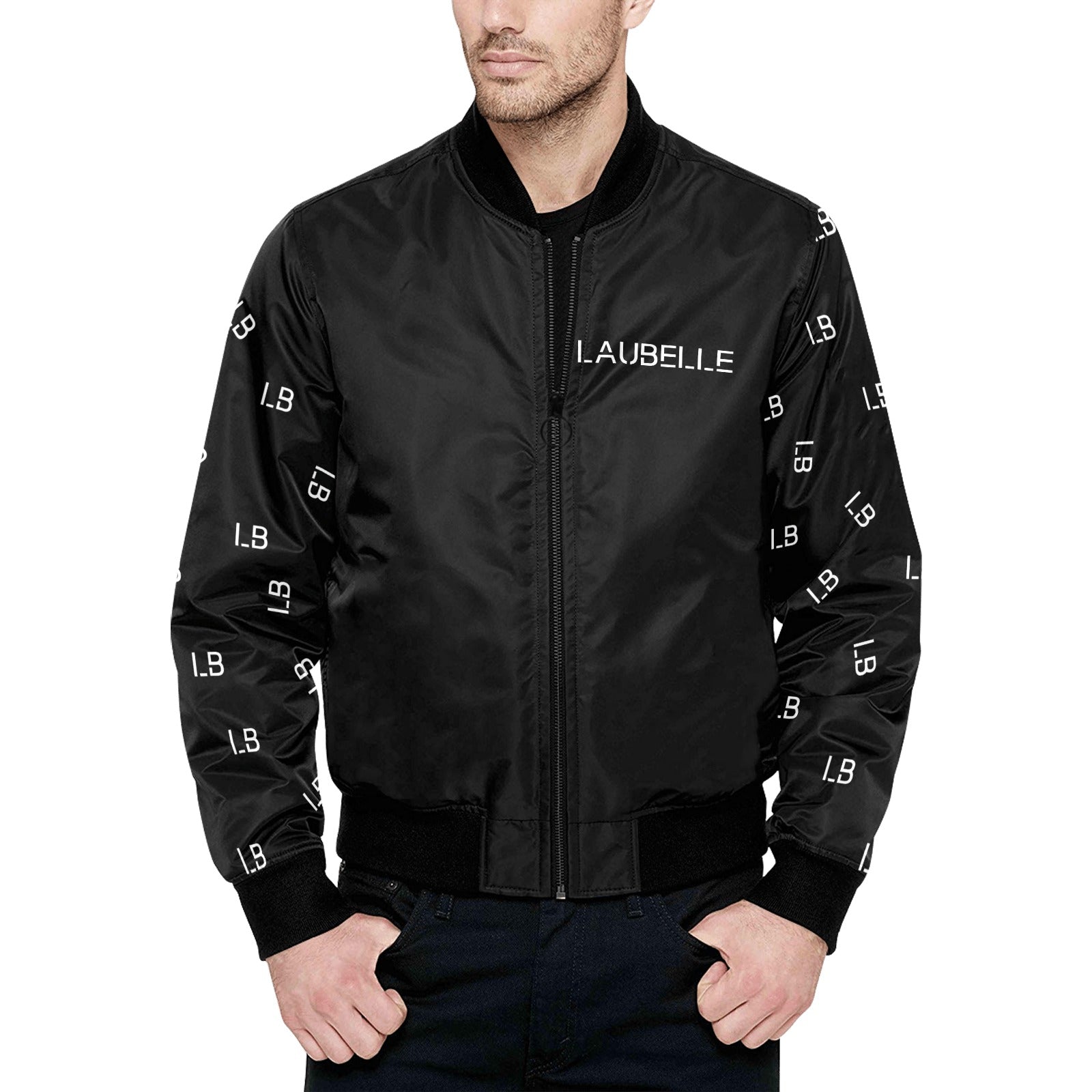 LauBelle Mens Insulated Quilted Padded Bomber Jacket