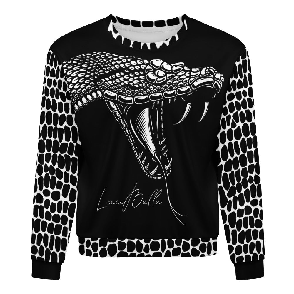LauBelle Designer Crewneck Sweatshirt - Snake, Logo & Pattern Collection