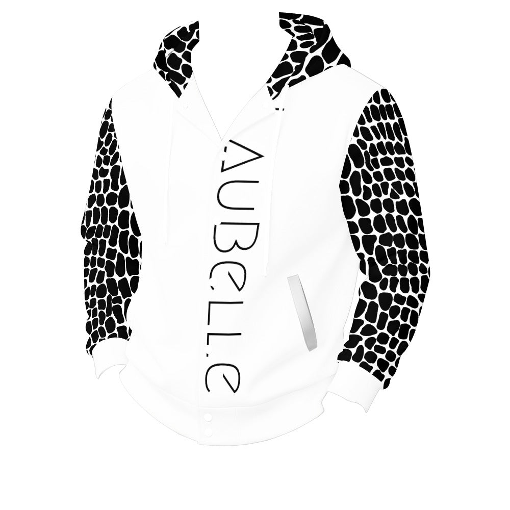 LauBelle Sport Athletic Hooded Baseball Varsity Jacket for her