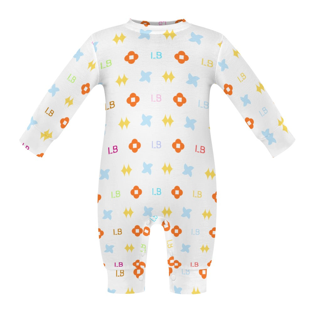 LauBelle Baby Soft Combed Cotton Long-Sleeve Bodysuit