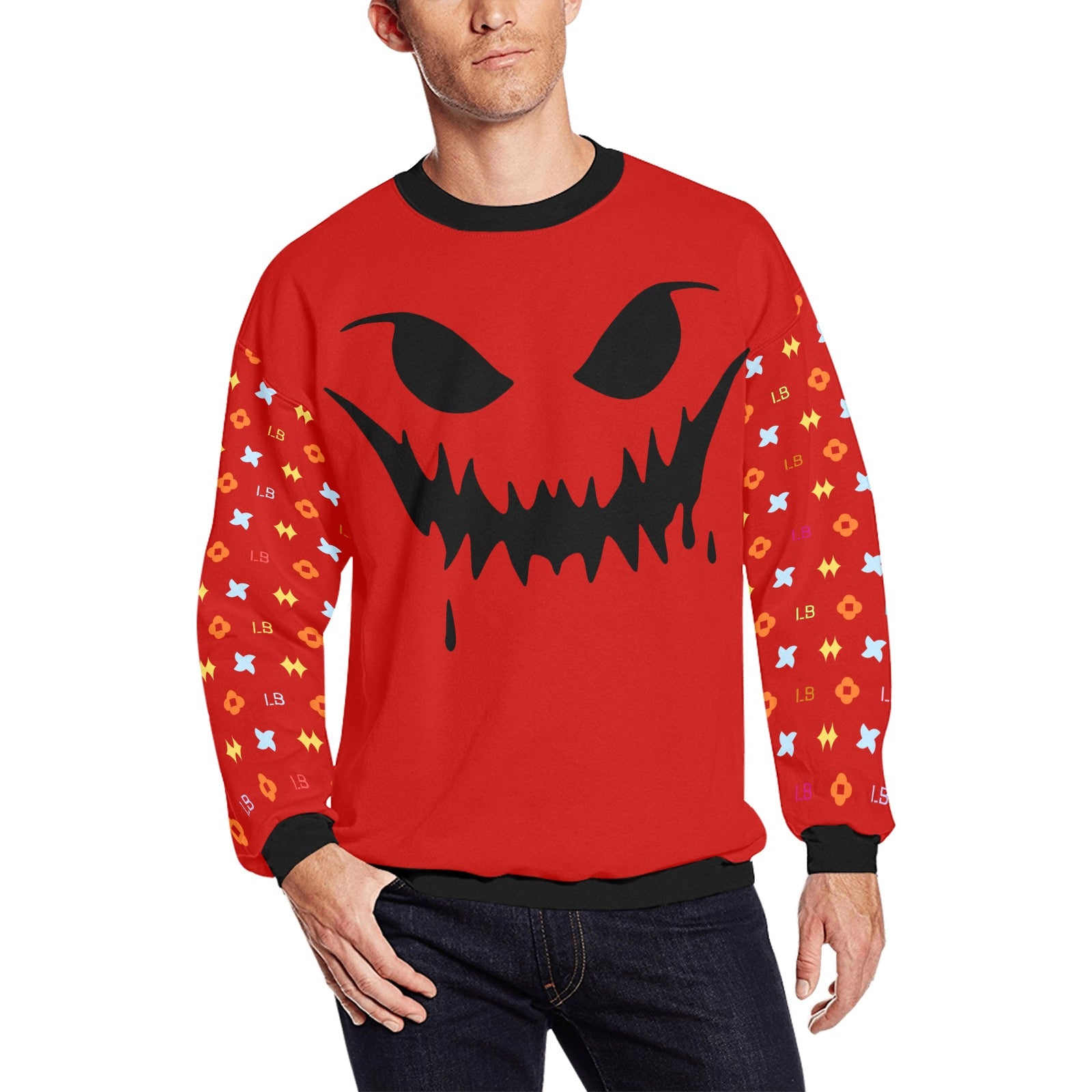 LauBelle Mens Plush Fuzzy Fleece Thermal Sweatshirt